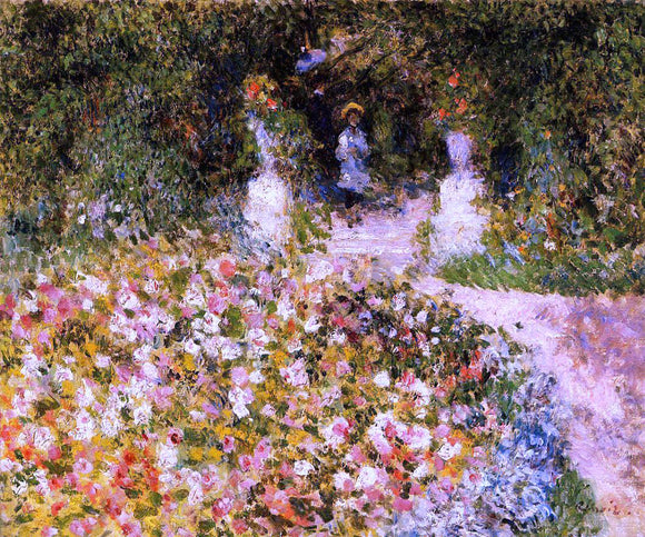  Pierre Auguste Renoir The Garden (also known as In the Park) - Canvas Art Print