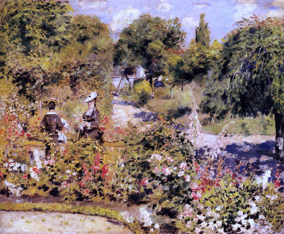  Pierre Auguste Renoir The Garden at Fontenay - Canvas Art Print