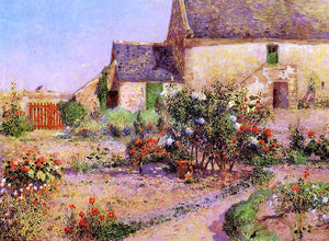  Ferdinand Du Puigaudeau A Garden at Kervaudu - Canvas Art Print