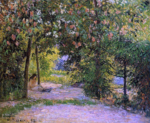  Camille Pissarro The Garden in Spring, Eragny - Canvas Art Print