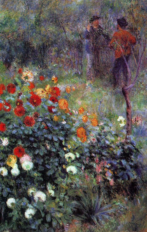  Pierre Auguste Renoir The Garden in the Rue Cortot at Montmartre - Canvas Art Print