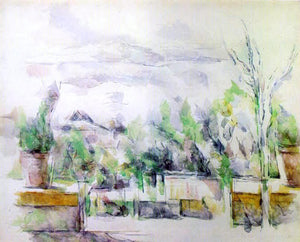  Paul Cezanne The Garden Terrace at Les Lauves - Canvas Art Print