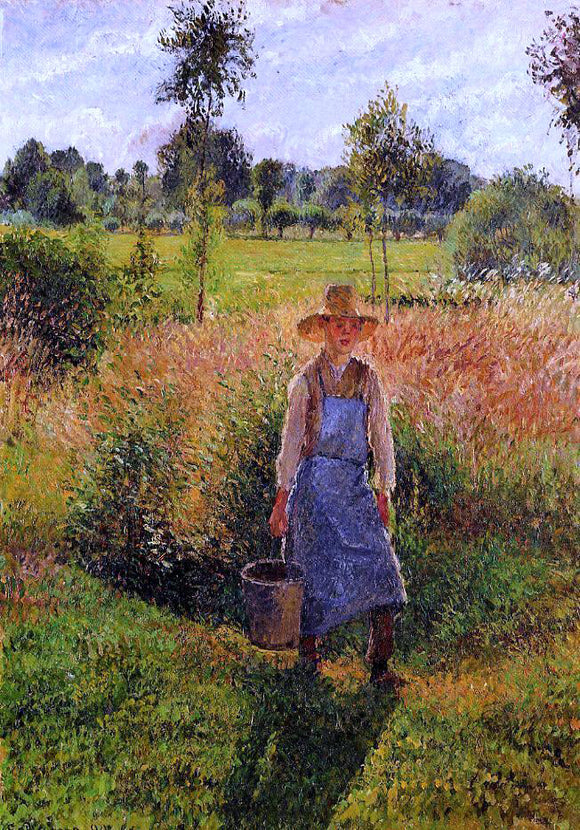  Camille Pissarro The Gardener, Afternoon Sun, Eragny - Canvas Art Print