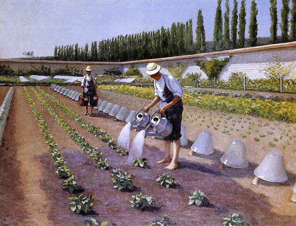  Gustave Caillebotte The Gardeners - Canvas Art Print