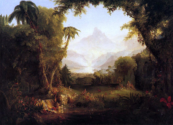  Thomas Cole The Garden of Eden - Canvas Art Print