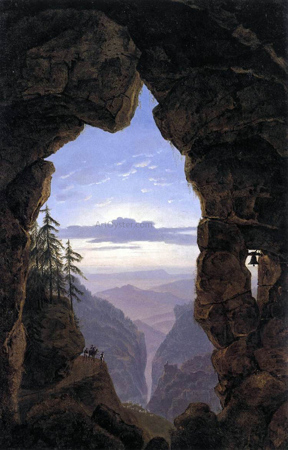  Karl Friedrich Schinkel The Gate in the Rocks - Canvas Art Print