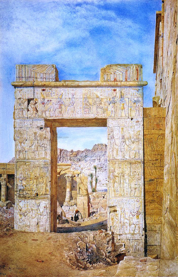  Henry Roderick Newman The Gateway of Philadelphus, Philae - Canvas Art Print