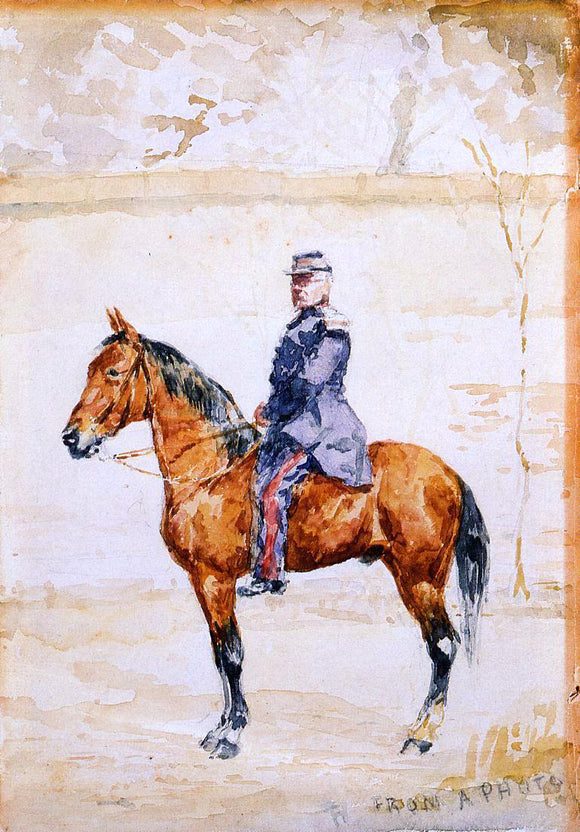  Henri De Toulouse-Lautrec The General at the River - Canvas Art Print