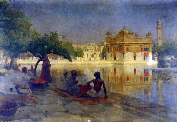  Edwin Lord Weeks The Golden Temple, Amritsar - Canvas Art Print
