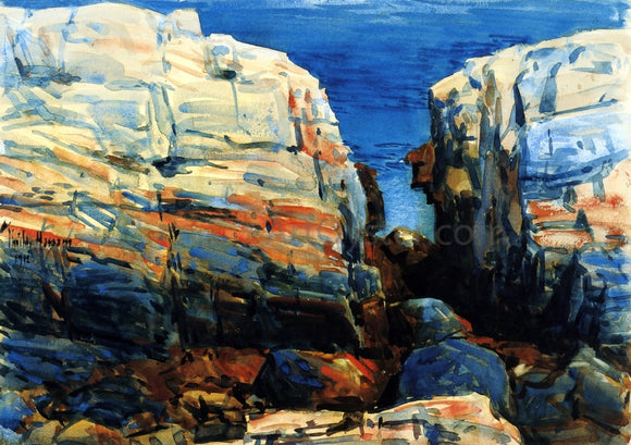  Frederick Childe Hassam The Gorge, Appledore - Canvas Art Print