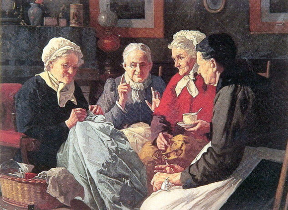  Louis C Moeller The Gossips - Canvas Art Print