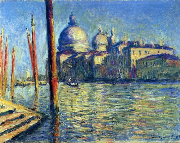 Claude Oscar Monet At the Grand Canal and Santa Maria della Salute - Canvas Art Print