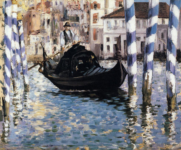  Edouard Manet The Grand Canal, Venice (also known as Blue Venice) - Canvas Art Print