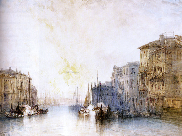  William Callow The Grand Canal, Venice - Canvas Art Print