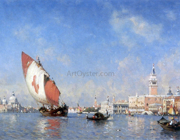  Amedee Rosier The Grand Canal, Venice - Canvas Art Print