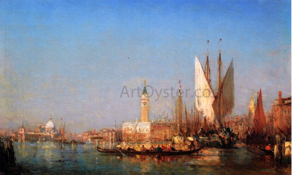  Felix Ziem The Grand Canal, Venice - Canvas Art Print
