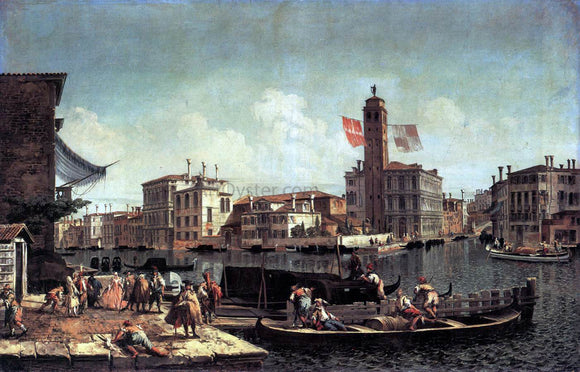  Michele Marieschi The Grand Canal with the Palazzo Labia and Entry to the Cannareggio - Canvas Art Print