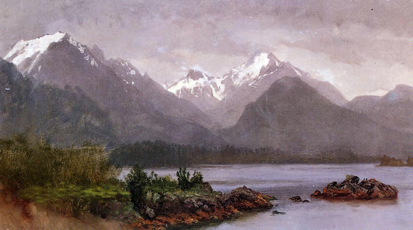  Albert Bierstadt The Grand Tetons, Wyoming - Canvas Art Print