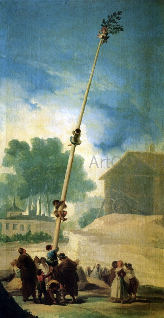  Francisco Jose de Goya Y Lucientes The Greased Pole - Canvas Art Print