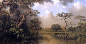  Martin Johnson Heade The Great Florida Marsh - Canvas Art Print
