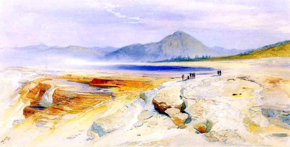  Thomas Moran The Great Hot Springs, Gardiners River - Canvas Art Print