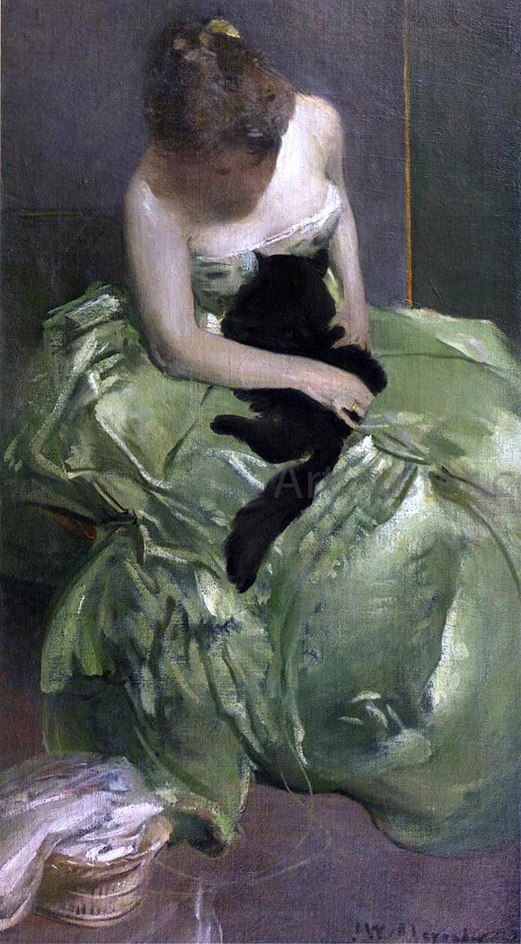  John White Alexander The Green Dress - Canvas Art Print