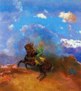  Odilon Redon The Green Horseman - Canvas Art Print