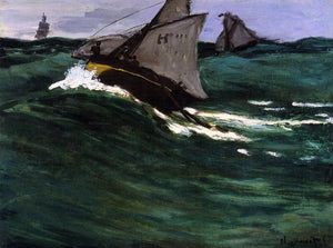  Claude Oscar Monet The Green Wave - Canvas Art Print