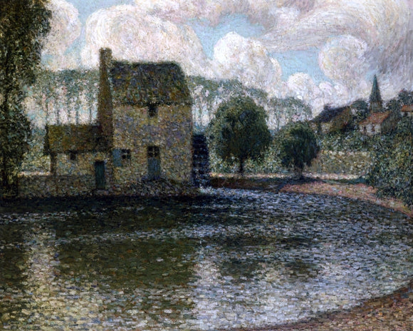  Henri Le Sidaner The Grey Mill, Montreuil-Bellay - Canvas Art Print
