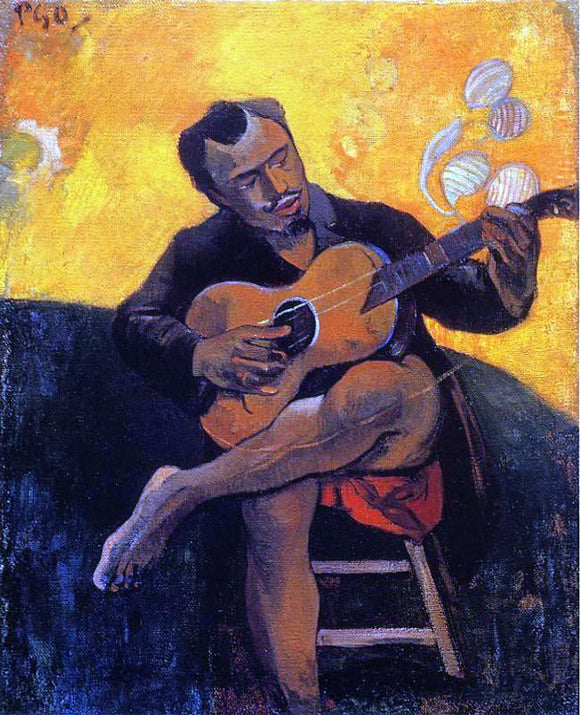  Paul Gauguin The Guitar Player - Canvas Art Print
