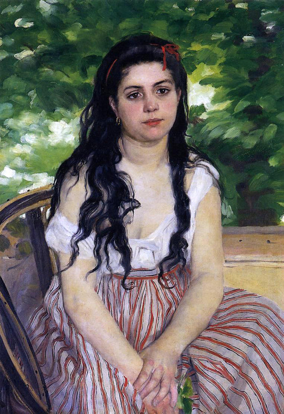 Pierre Auguste Renoir The Gypsy Girl (also known as Summer) - Canvas Art Print