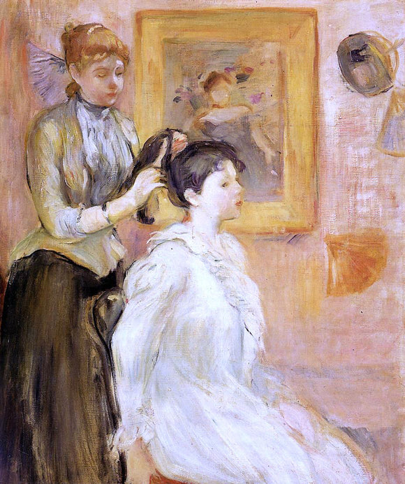  Berthe Morisot The Hairdresser - Canvas Art Print