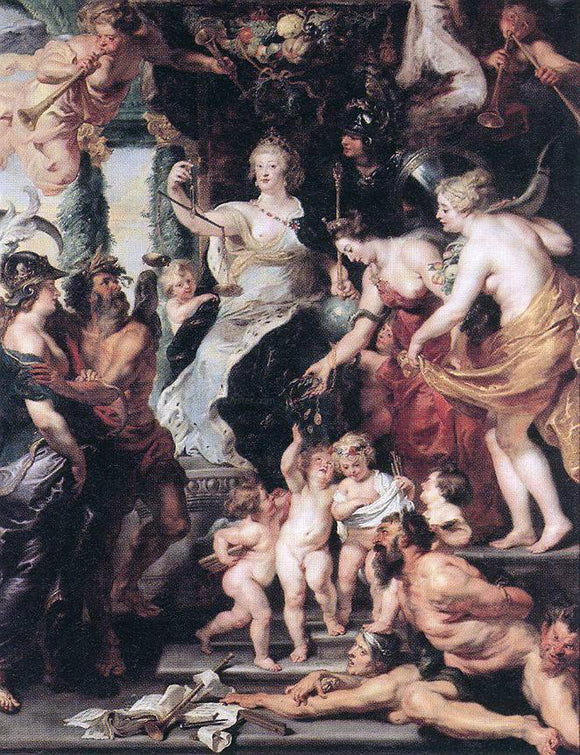  Peter Paul Rubens The Happiness of the Regency - Canvas Art Print