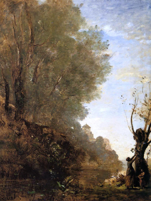  Jean-Baptiste-Camille Corot The Happy Isle - Canvas Art Print