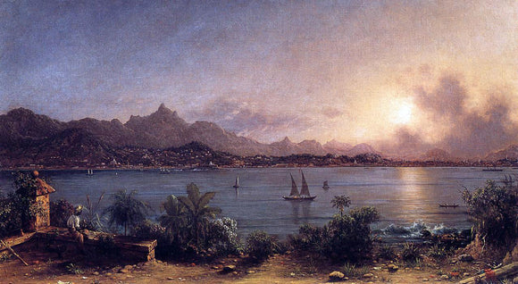 Martin Johnson Heade The Harbor at Rio de Janiero - Canvas Art Print