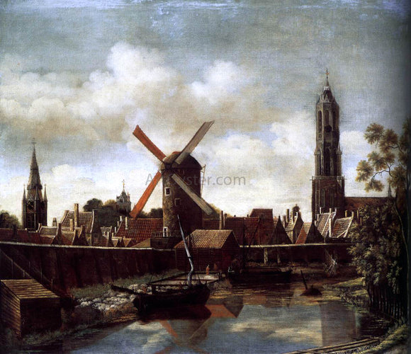  Daniel Vosmaer The Harbour of Delft - Canvas Art Print