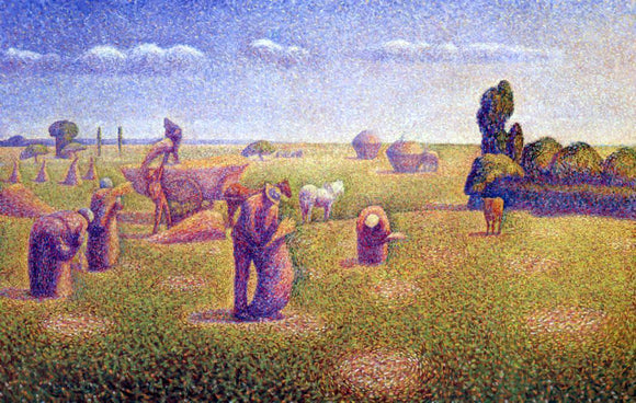  Charles Angrand The Harvesters - Canvas Art Print