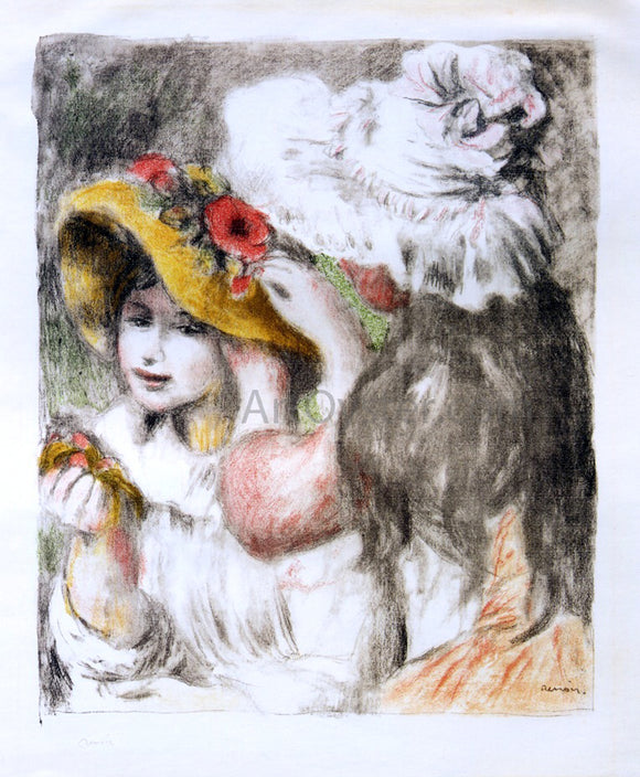  Pierre Auguste Renoir The Hatpin - Canvas Art Print