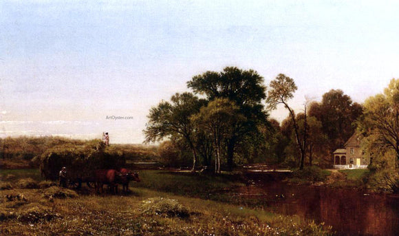  Aaron Draper Shattuck The Hay Wain, Granby, Connecticut - Canvas Art Print