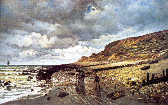  Claude Oscar Monet The Headland of the Heve at Low Tide - Canvas Art Print