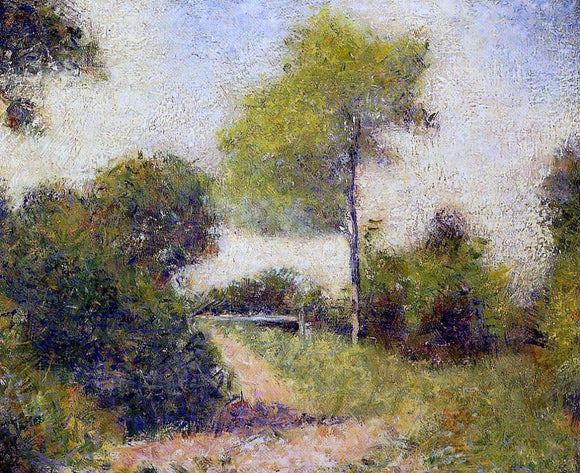  Georges Seurat The Hedge (also known as The Clearing) - Canvas Art Print