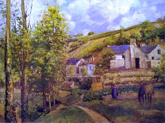  Camille Pissarro The Hermitage at Pontoise - Canvas Art Print