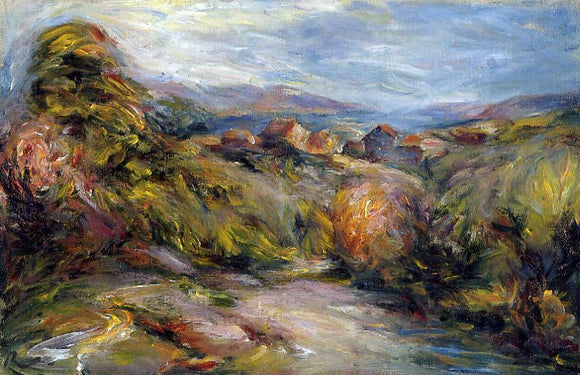  Pierre Auguste Renoir The Hills of Cagnes - Canvas Art Print