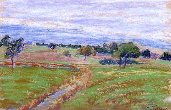  Camille Pissarro The Hills of Thierceville - Canvas Art Print