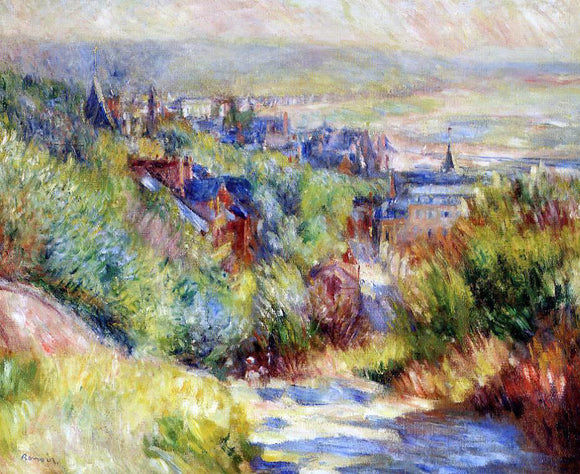  Pierre Auguste Renoir The Hills of Trouville - Canvas Art Print