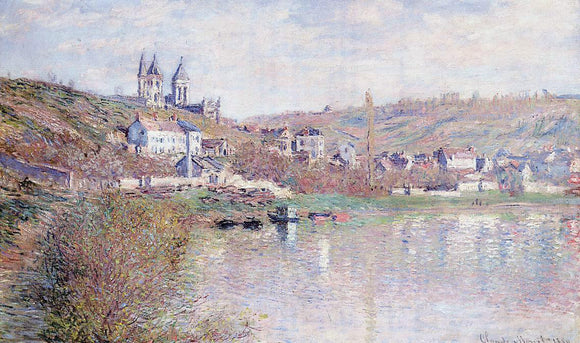  Claude Oscar Monet The Hills of Vetheuil - Canvas Art Print