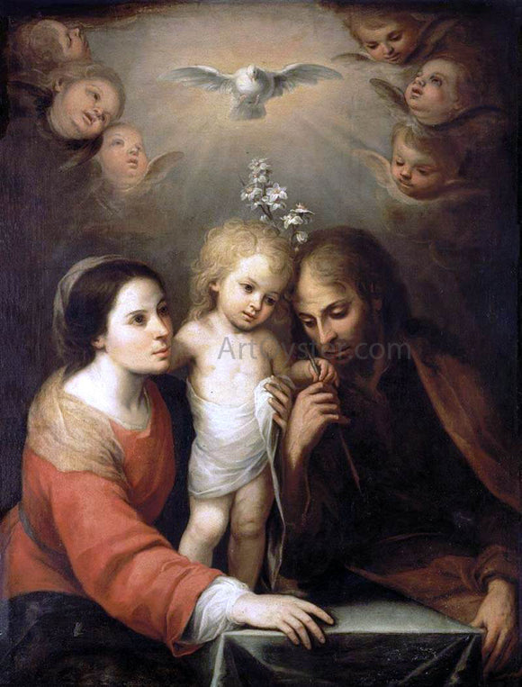  Juan Simon Gutierrez The Holy Family - Canvas Art Print