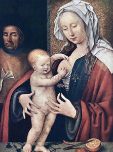  Joos Van Cleve The Holy Family - Canvas Art Print