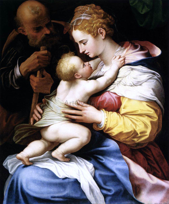  Girolamo Siciolante Da Sermoneta The Holy Family - Canvas Art Print