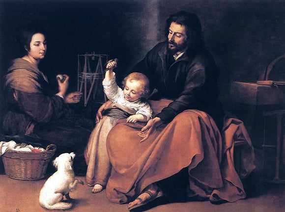  Bartolome Esteban Murillo The Holy Family - Canvas Art Print